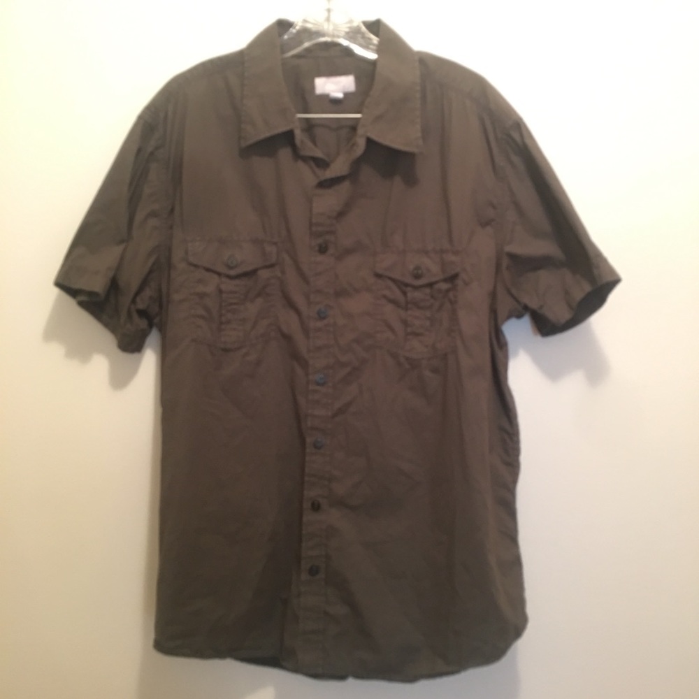 Utility Short Sleeve Button Down Shirt